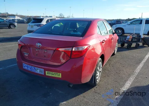 2018 Toyota Corolla Le из США, поврежденный, VIN 2T1BURHE5JC078475
